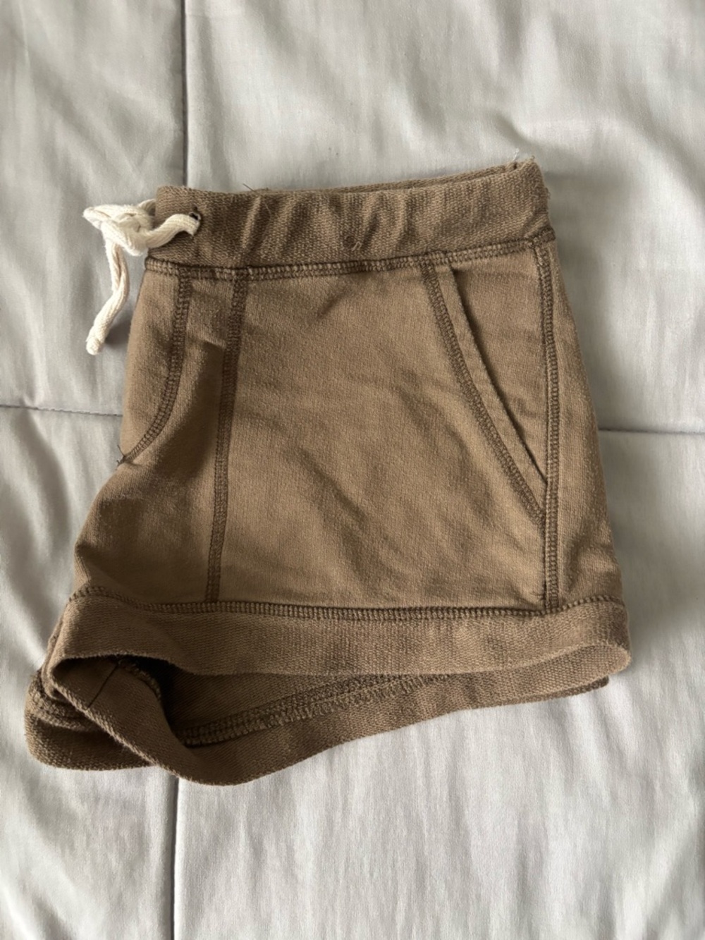 Converse Tan Drawstring Knit Shorts